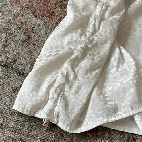 RUNAWAY THE LABEL White One Sleeve Cut Out Dress