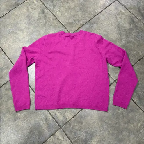 C by Bloomingdales Women Cashmere Cardigan Sweater Pink Button Sz XLCareer Comfy