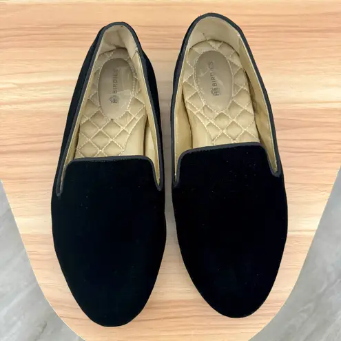 Birdies Black Starling Suede Flats Loafers 7