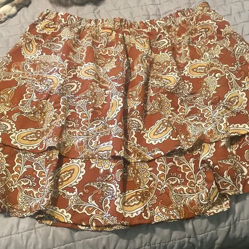 SheIn -  curve paisley skirt