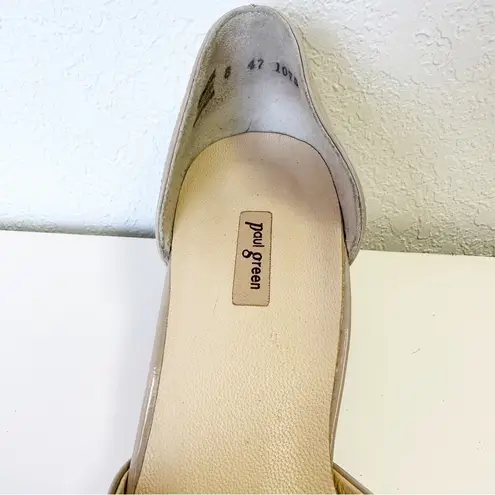 Paul Green  Julia D’Orsay Nude Patent Leather Pump Size 8 UK / 10.5 US