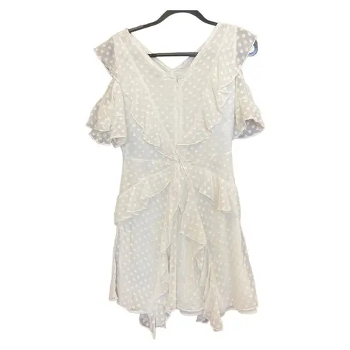 Walter Baker NWT White Ruffled Vickie Dress Size 6