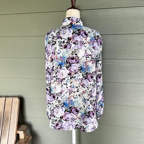 T Tahari  Floral Blouse