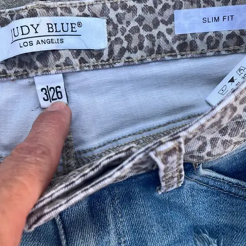 Judy Blue High Waist Cheetah Camo Slim Fit Jeans