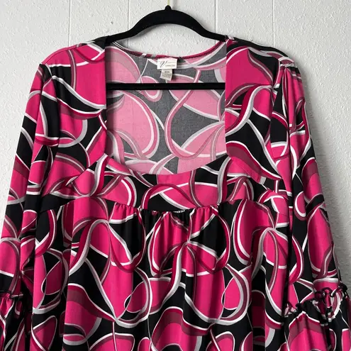 Venezia Womens Top 18/20 Party Cocktail Event Dressy Romantic Feminine Stretch Pink