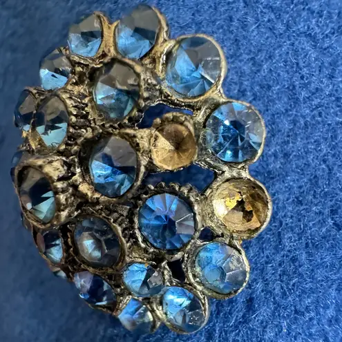 Vintage Women’s Union ILGWU Blue Wool Trench Coat Medium Large Harris Co Size undefined