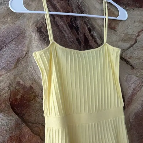 Commense Rib Midi Sundress size XS Yellow