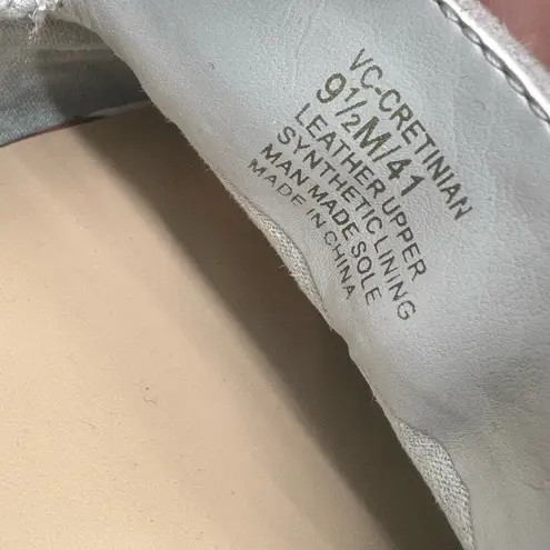 Vince Camuto  Cretinian Micro Stud Academia Light Gray Suede Loafers 9.5 - Image 5