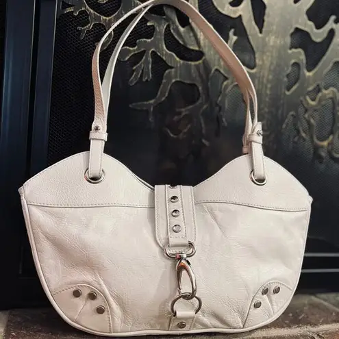 Maurizio Taiuti White Leather Bag