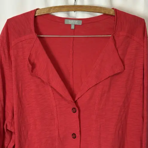 Habitat Women's Red Cardigan Size XL