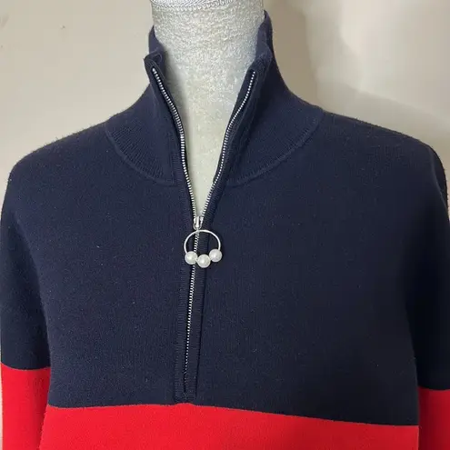 Sandro paris • Vega color block quarter zip sweater