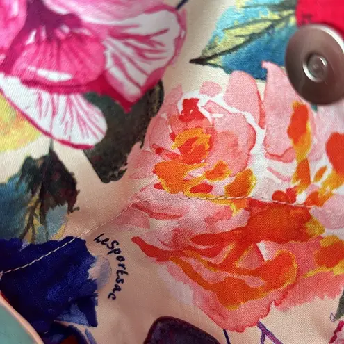 LeSportsac Essential Weekender Hobo Adjustable Crossbody Bag in Waterlily Garden