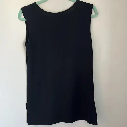 Ming Wang Mid length Scoop neck knit tank. Size Small