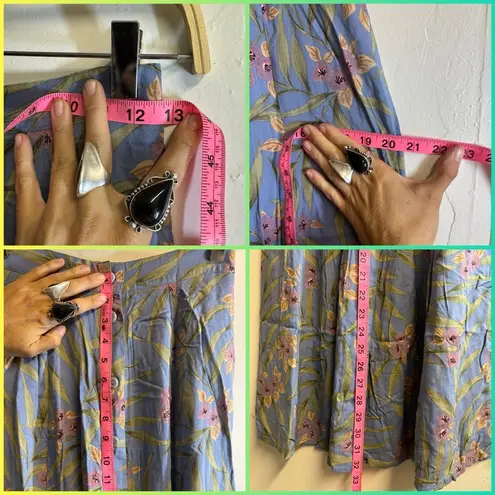 Sag Harbor Vintage prophecy petite by A line skirt small floral