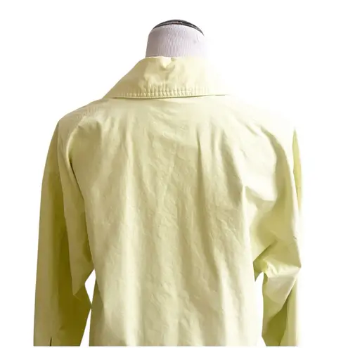 Babaton The Group Poplin Cotton Jacket Size XS Chartruese Green Pockets