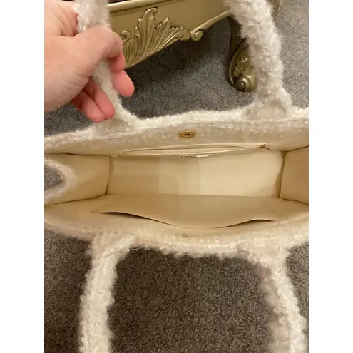 Shiraleah Hitched Collection Wedding Day Pearl Embellished "BRIDE" Boucle Tote