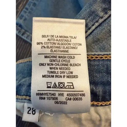 Hudson Women's Light Wash Straight Jeans Blue Size 28 Denim