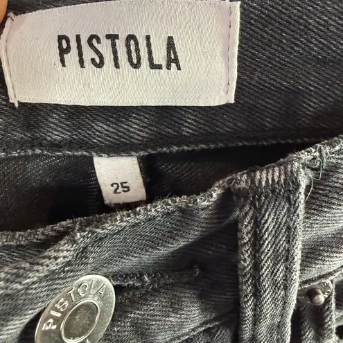 Pistola  Cassie Super High Rise Straight in Night Shade Distressed Size 25
