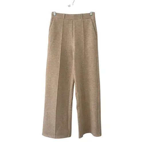 OGL Two Piece Sleeveless Turtleneck High Waist Straight Leg Pants S Small New Tan - Image 6