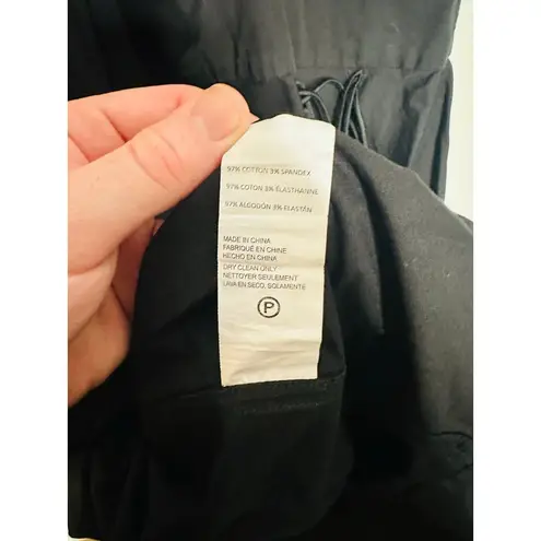 BIBHU MOHAPATRA x RTR Black Poplin Fringe Western Mid Cutout Dress Size 8