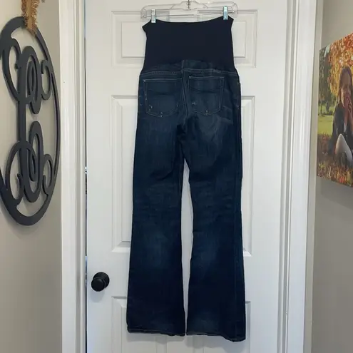 Gap  Maternity Sexy Slightly Distressed Dark Wash Boot Cut