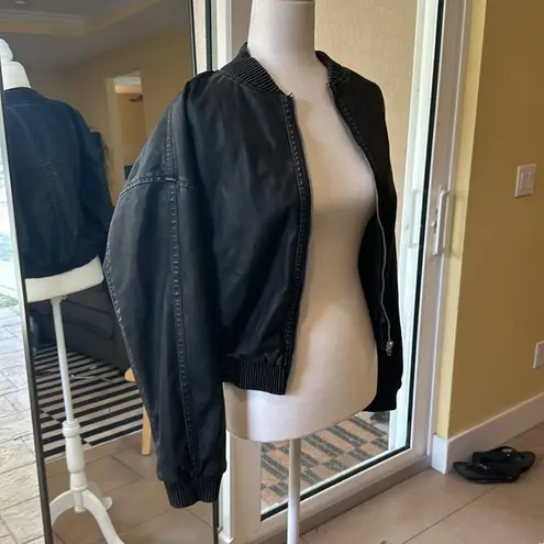 Princess Polly leather bomber jacket