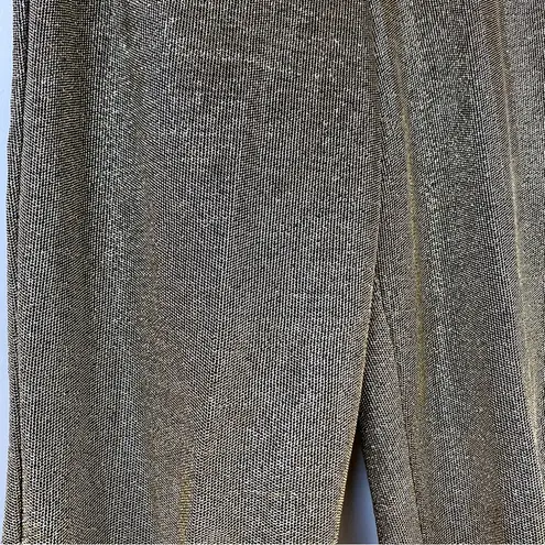 Vintage 80s Lerner gold lamé disco stretch stirrup pants Sz Medium