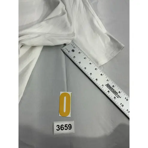 Time And Tru Womans XXL 2XG 20 White Short Sleeve Crew Neck T Shirt