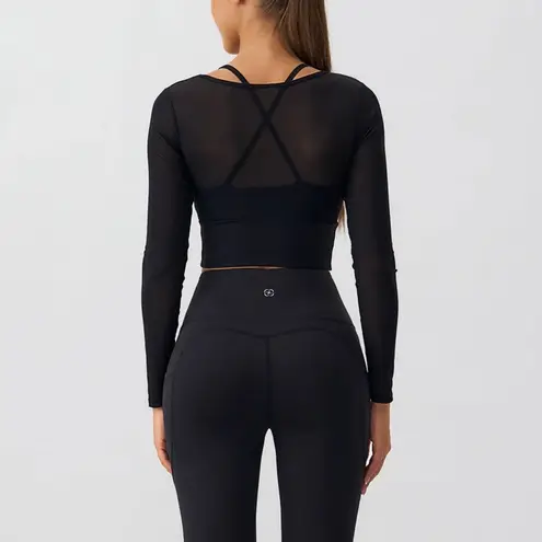 Berlook Black Cut Out Long Sleeve Top