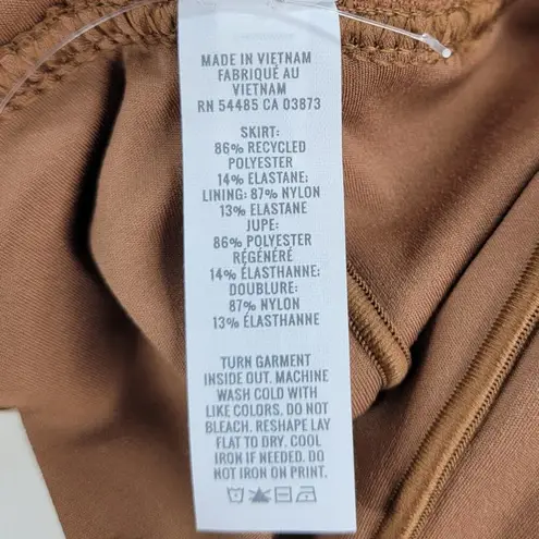 Offline by Aerie Skort Womens S Tan Brown Pleated Activewear Cargo Pockets NEW