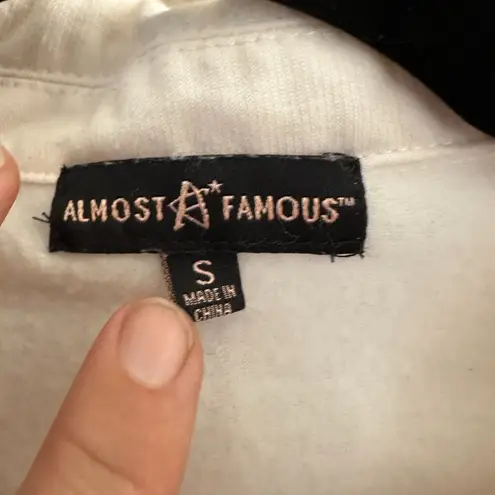 Almost Famous  Off-White Short Jacket  Size Small, short jacket, off white jacket