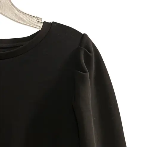 Truth by Republic Women's Black Puff Sleeve Blouse Size L Casual