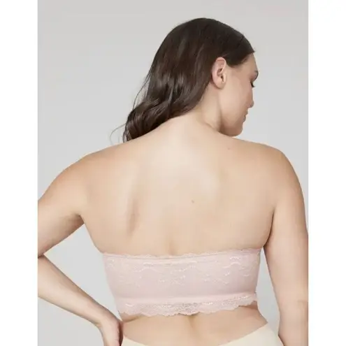 Spanx  Undie-tectable Better Bandeau Lace Bra Size Large L Crema Blush NEW