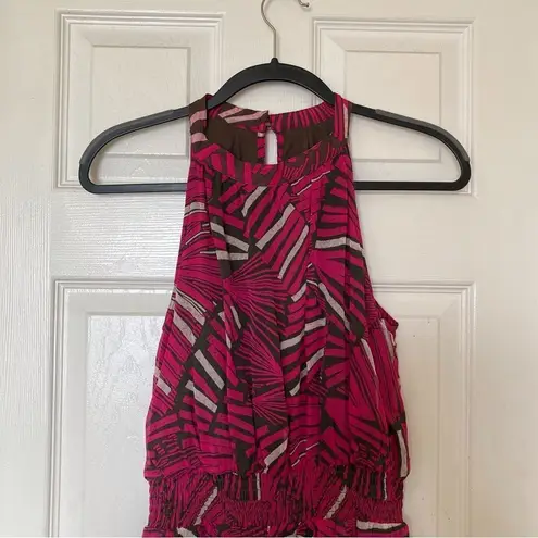 Anthropologie  Maeve Kelli Maxi Halter Dress Size Small