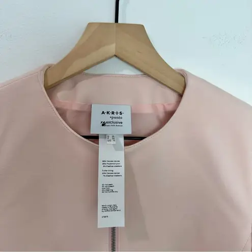 Akris Punto Exclusive Saks Blazer Jacket Pink Zipper size 6