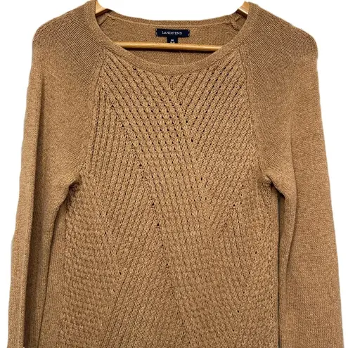Lands' End Lands’ End Tight Knit Sweater Medium 10-12