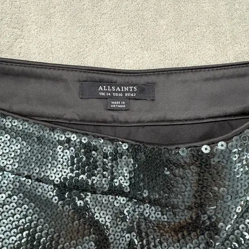 ALLSAINTS NWOT ALL SAINTS Leanna Sequined Trousers Petrol, Size 10
