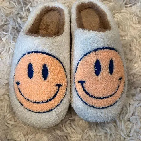 Cozy Smiley Face Slippers