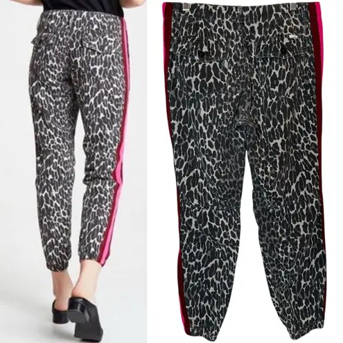 Mother The No Zip Misfit Jogger Jungle Eyes, size 27 Black