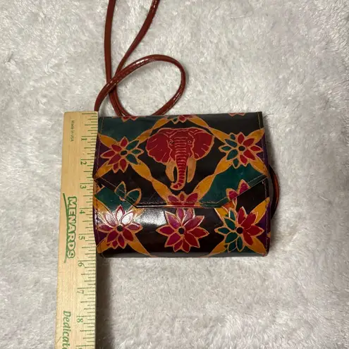 Vintage Leather Mini Purse Mediterranean Trading Company Pompano Beach, Florida Red