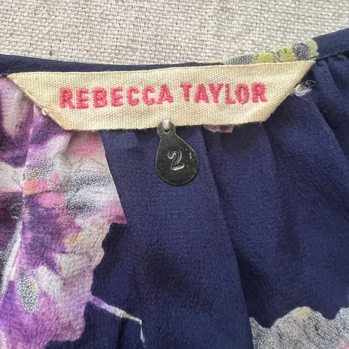 Rebecca Taylor silk floral long sleeve tunic (dress)