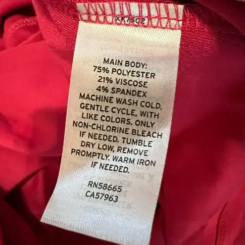 Leith  Womens Dress Pink‎ Size Small Midi Slit Long Sleeve Scoop Knit Long Sleeve