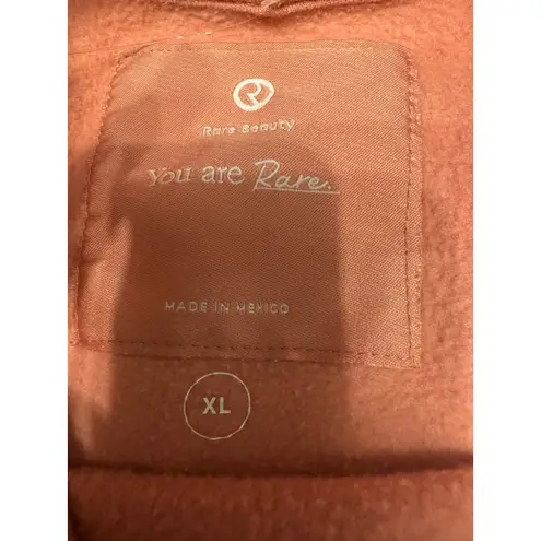 Rare Beauty XL Sweatshirt Pullover Crew Neck You are Rare Coral Top Orange