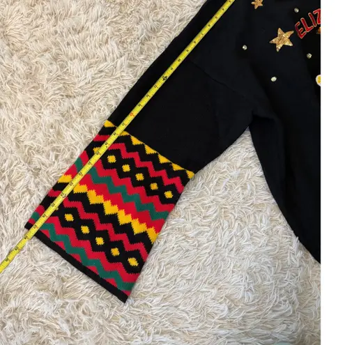 Ugly Christmas Sweater Feliz Navidad Mexican Tree Sombrero Chili Peppers 2X Green Size XXL