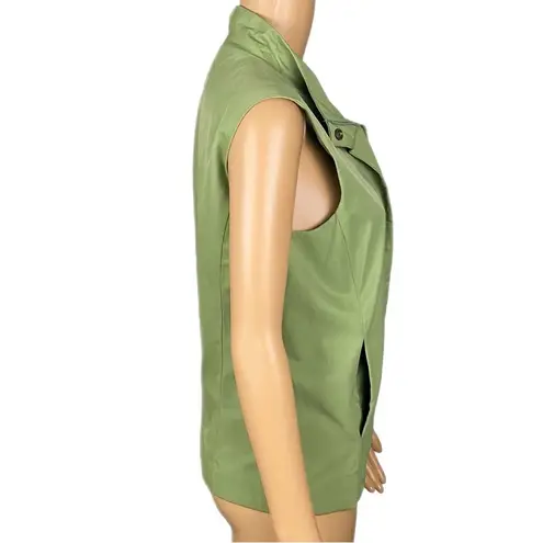 Eileen Fisher  light green water resistant vest with Pockets. Size XS. EUC