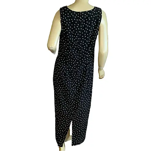 MISS DORBY BLACK & PINK W/WHITE POLK DOT DRESS & BLAZER SET VINTAGE 1990'S (12)