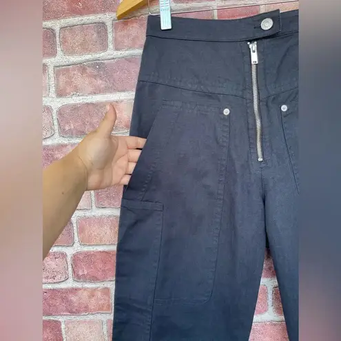 Isabel Marant Etoile Phil zip Patch Pocket Pant Size 34 US6 Faded Night