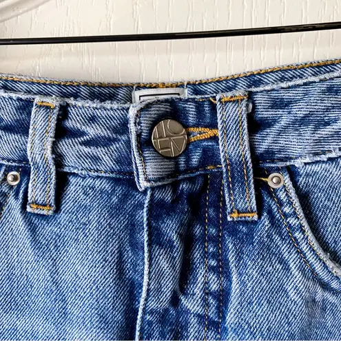 Toteme Flare Fit Denim High Waist Wide Leg Crop Jeans Washed Blue Size 25 EUC