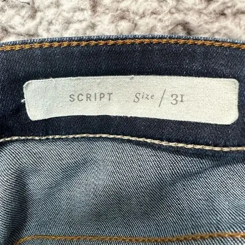 Pilcro Anthropologie Women's Size 31 Dark Blue Skinny Stretch Jeans, 27 Inseam