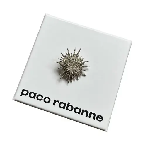 PACO RABANNE Crystal Sun Earring in Silver & Crystal Silver